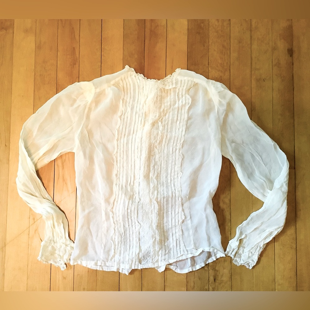 Vintage White Women's Blouse